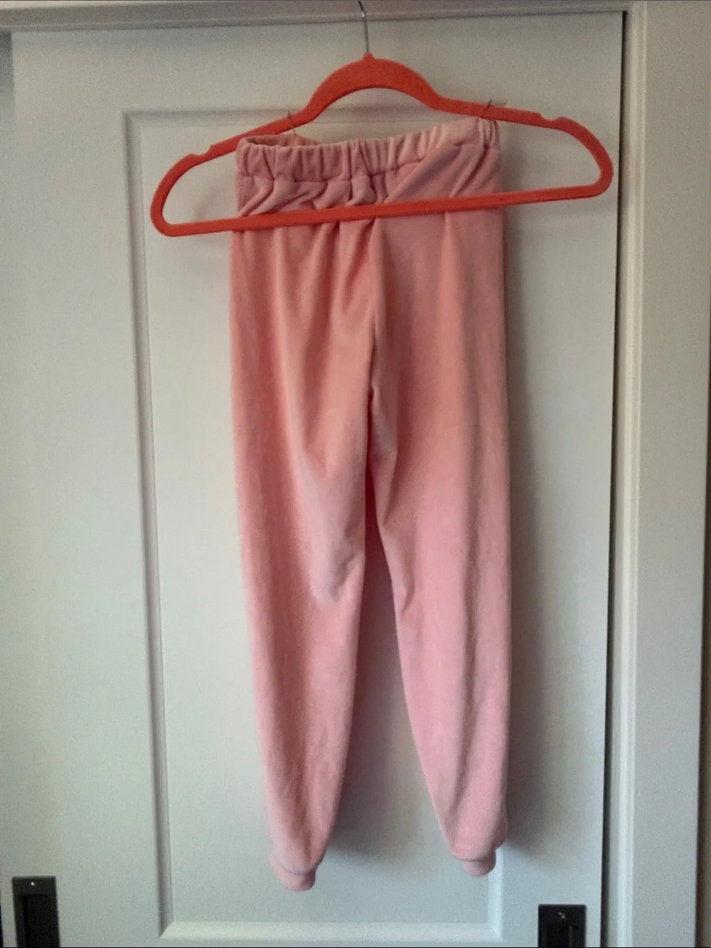Familiar Japanese Brand Girls' Pink Bunny Cuff Jogger Sweatpants. Size 9-10